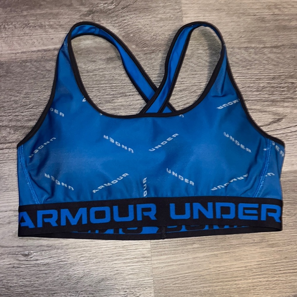Blue Under Armor Sports Bra